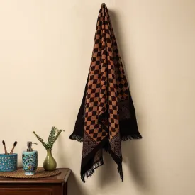 Ajrakh Block Printed Handloom Cotton Towel