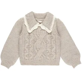 Alice Sweater in Heathered Sand by Rylee & Cru