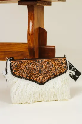 Angel Ranch Western Tan Crossbody Bag