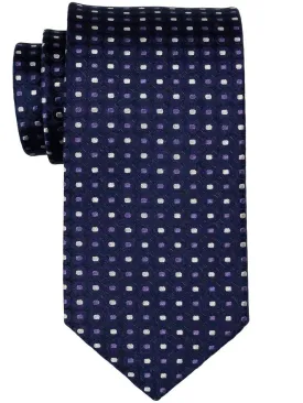 Boy's Tie 23083 Navy/Purple/Silver