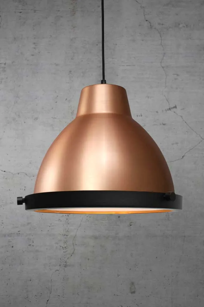 Bright Copper Loft Pendant Light