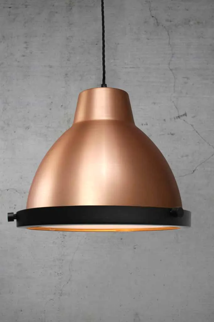 Bright Copper Loft Pendant Light