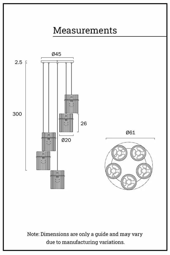 Chrysler Glass Chandelier