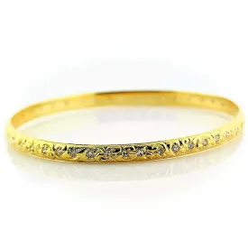 Diamond Moroccan style bangle bracelet