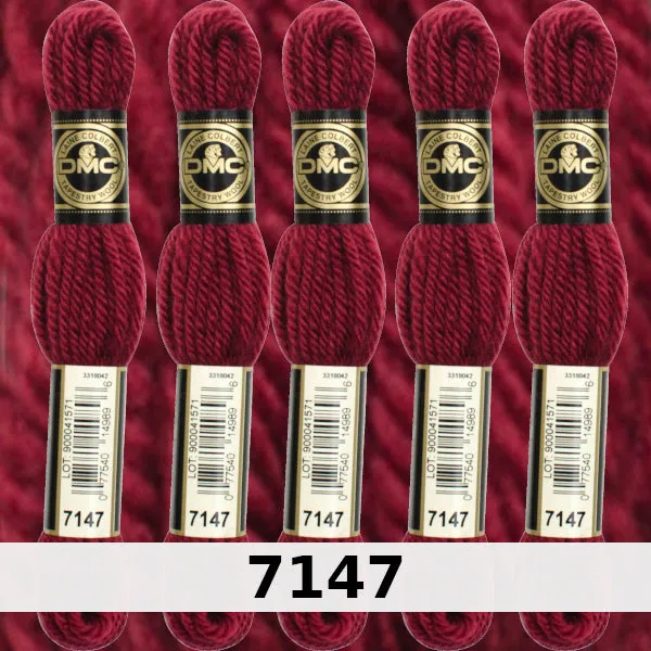 DMC Tapestry Wool 1 - Columns 1, 2, 3, and 4 on shade card