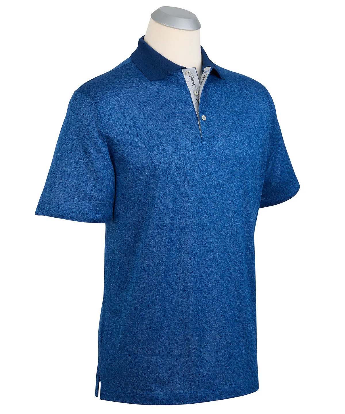 Heritage Italian Cotton Jacquard Polo Shirt