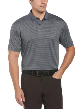 Men's Heather Micro Stripe Golf Polo