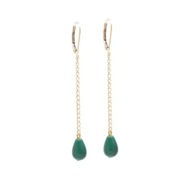 Penelope Malachite Swing Earrings