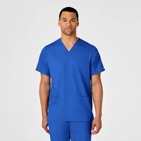 PRO Men's Multi-Pocket V-Neck Scrub Top - Royal