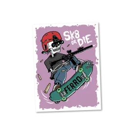 SK8 Or Die Sticker