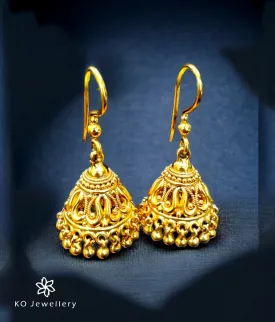 The Aadhirai Silver Hook Jhumka