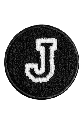 Velcro Initial Letter J Patch