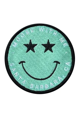 Velcro Patch Star Smiley Face Santa Barbara California