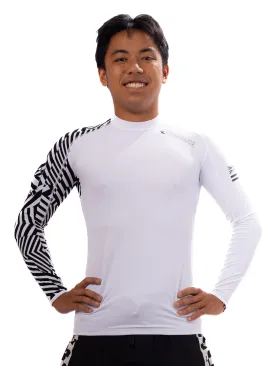 White Carvico Crewneck Rashguard